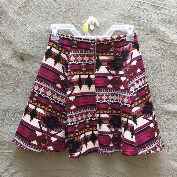 Colorful skirt, printed skirt, tribal print skirt, western skirt,western wear - Picture 3 of 6